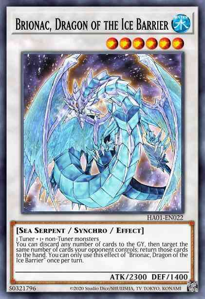 Brionac, Dragon of the Ice Barrier - HA01-EN022 - Secret Rare - Limited