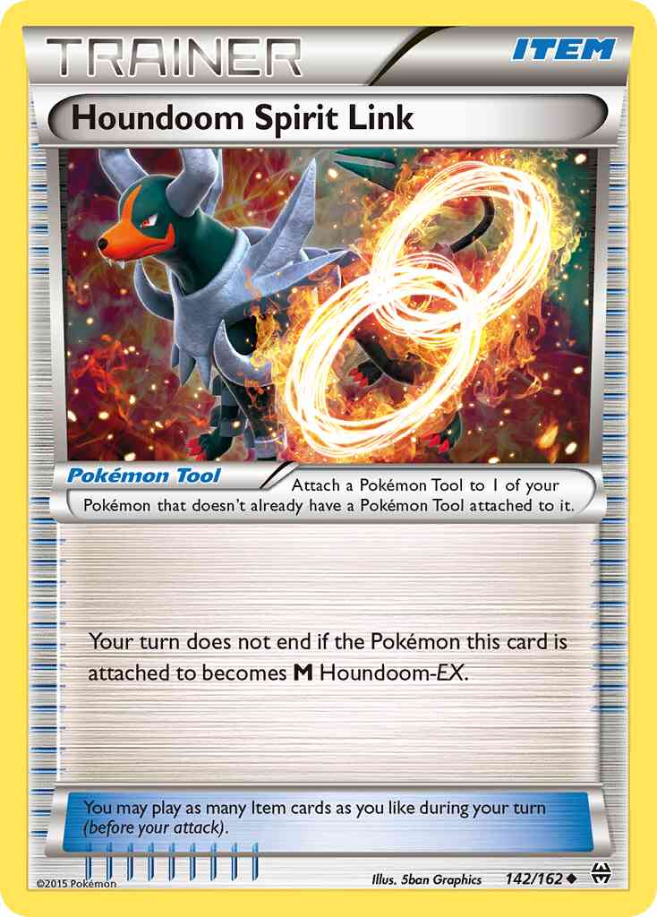 Houndoom Spirit Link - 142/162 - Uncommon [xy8-142] [Reverse Holo]