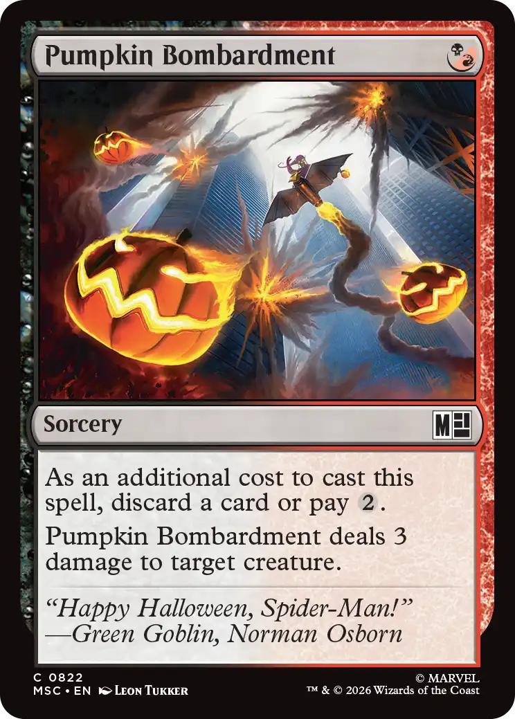Pumpkin Bombardment [822] [Jumpstart] [Marvel Super Heroes: Commander] [Non-Foil]