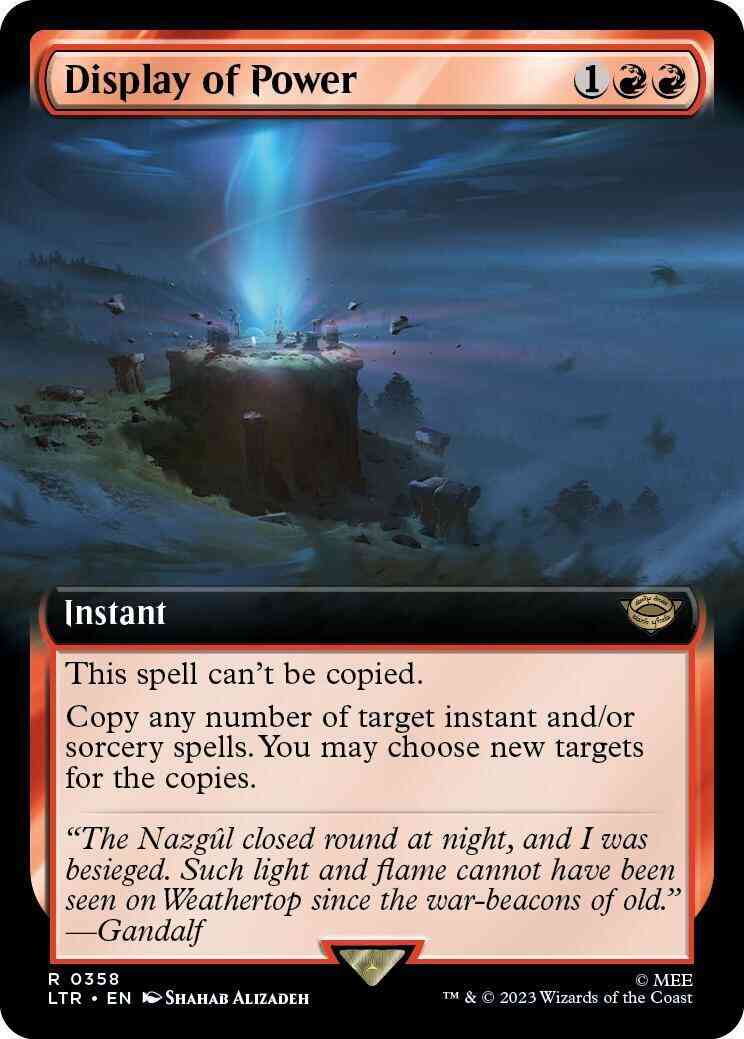 Display of Power [358] [Extended Art] [The Lord of the Rings: Tales of Middle-earth] [Non-Foil]
