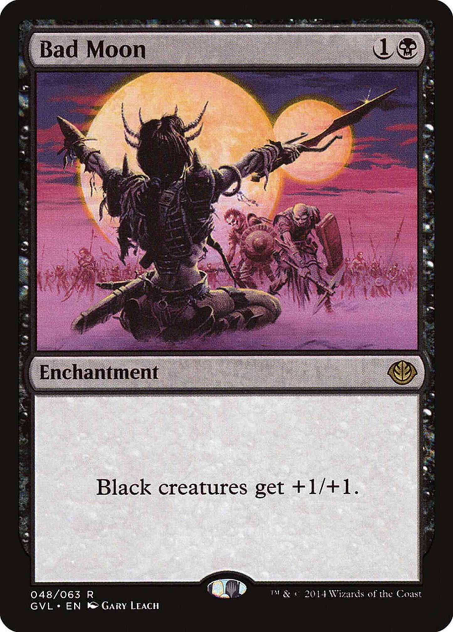 Bad Moon [48] [Duel Decks Anthology: Garruk vs. Liliana] [Non-Foil]