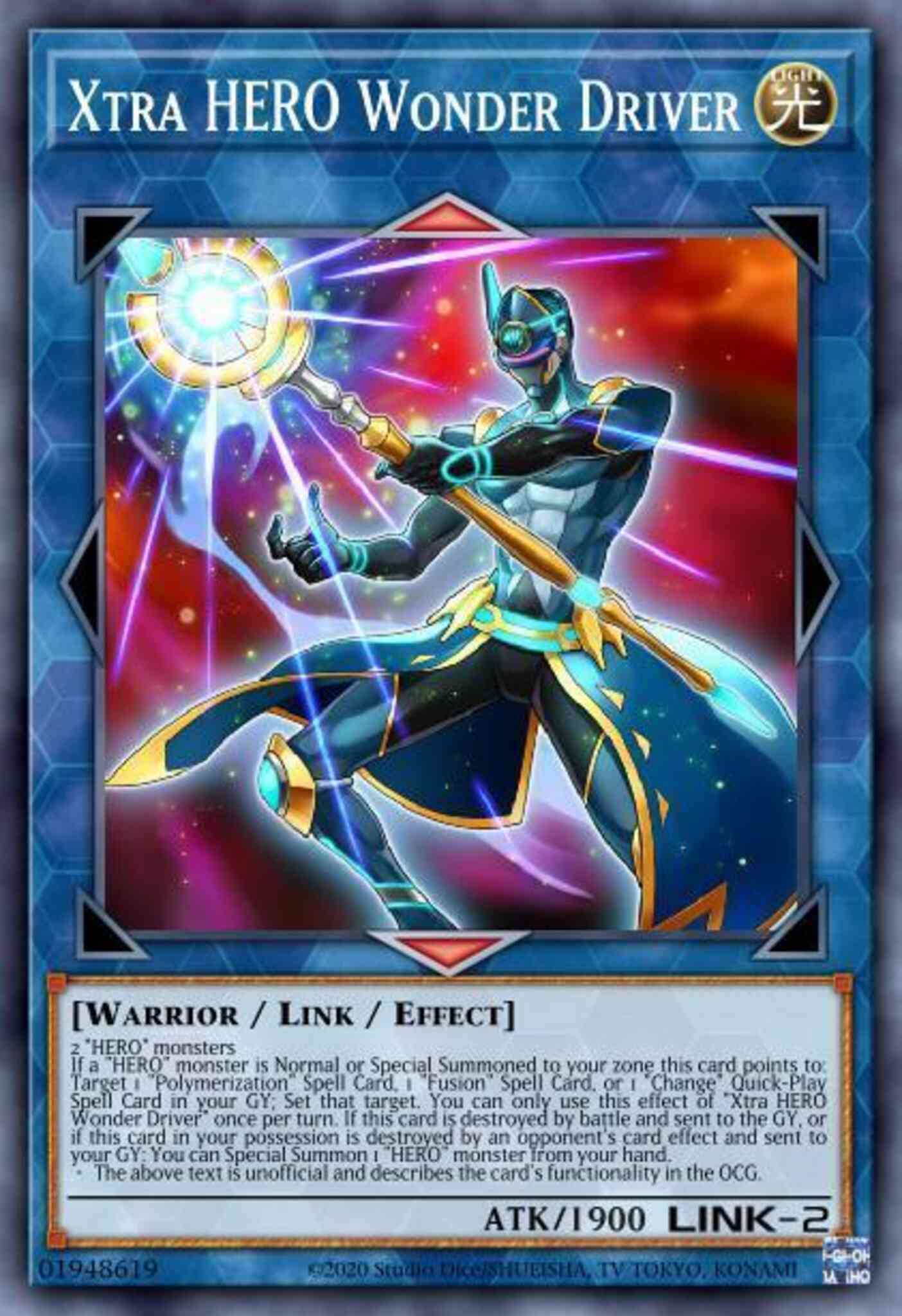 Xtra HERO Wonder Driver - LEHD-ENA37 - Ultra Rare - 1st Edition