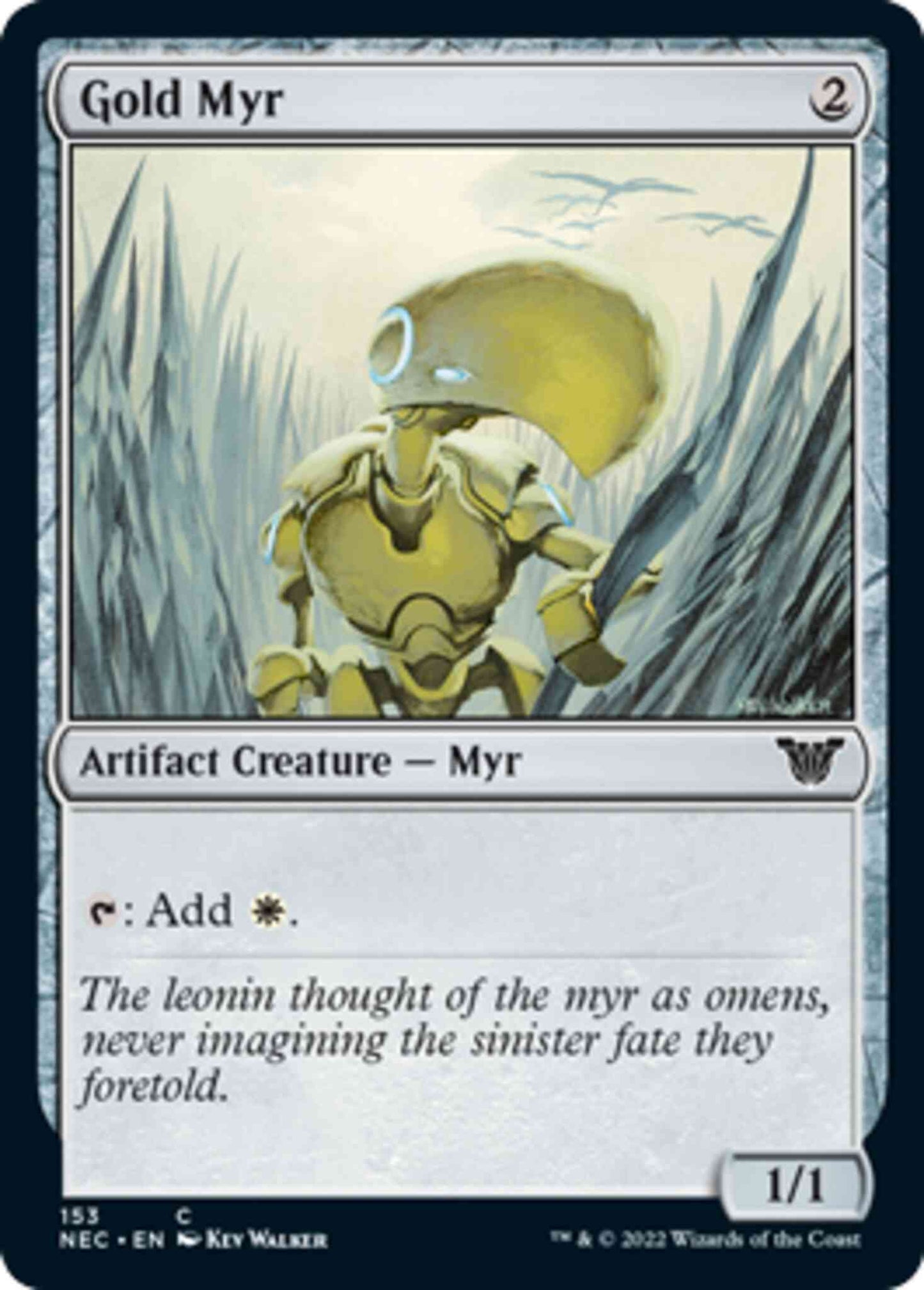 Gold Myr [153] [Kamigawa: Neon Dynasty: Commander] [Non-Foil]