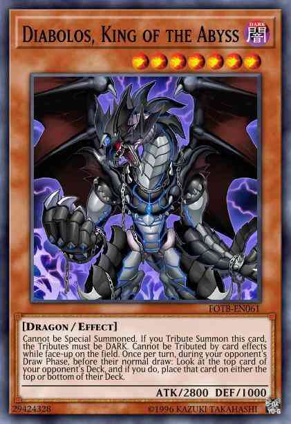 Diabolos, King of the Abyss - FOTB-EN061 - Secret Rare - 1st Edition