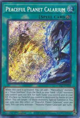 Peaceful Planet Calarium - CYAC-EN058 - Secret Rare - 1st Edition