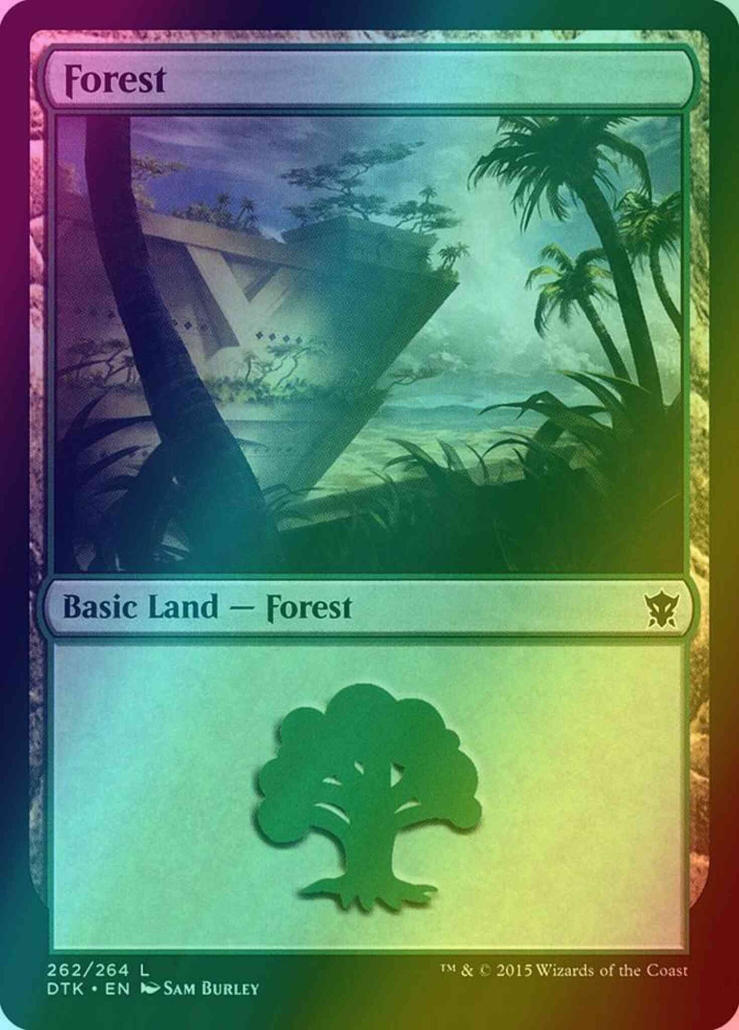 Forest [262] [Dragons Of Tarkir] [Foil]