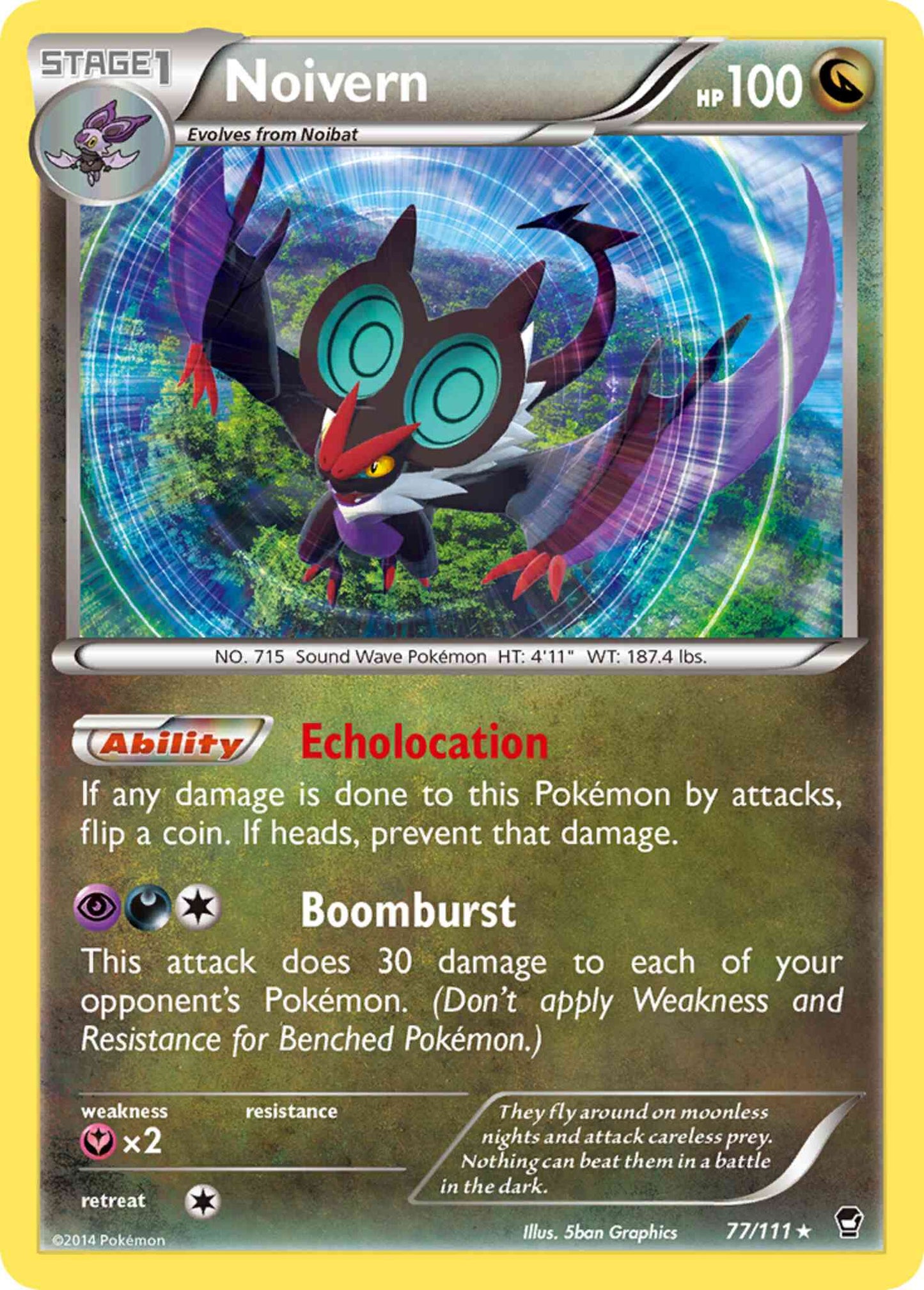 Noivern - 77/111 - Rare Holo [xy3-77] [Reverse Holo]