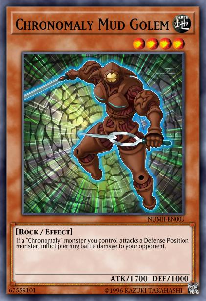 Chronomaly Mud Golem - NUMH-EN003 - Super Rare - 1st Edition