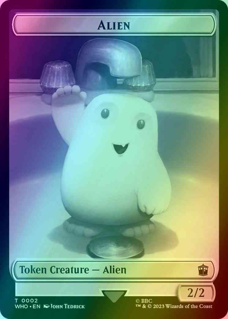 Alien Token (02) // Mark of the Rani Token (15) [Universes Beyond: Doctor Who: Tokens] [Foil]
