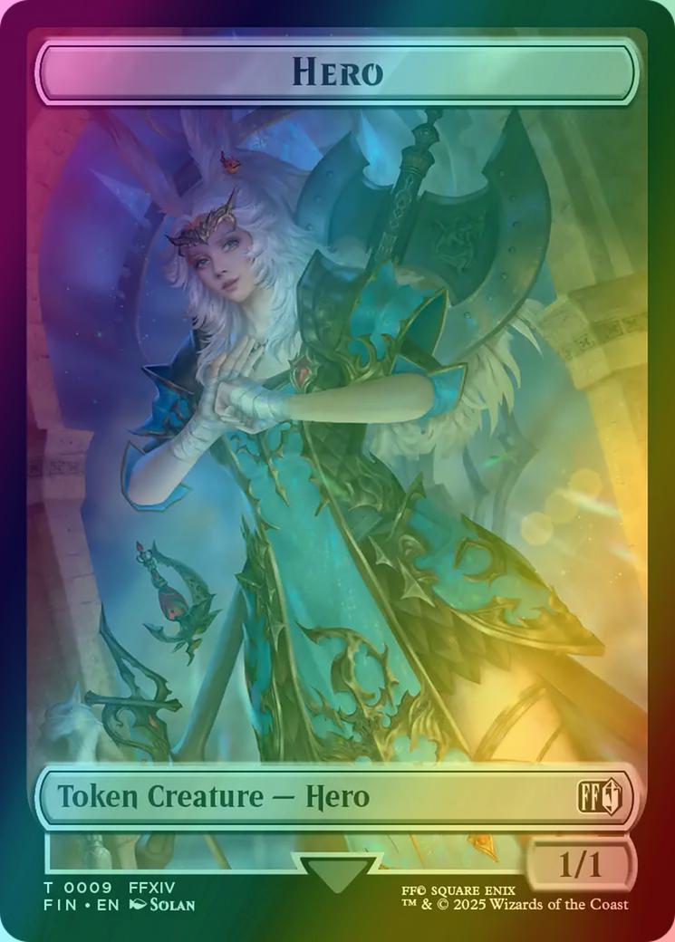 Frog Token (18) // Hero Token (09) [FINAL FANTASY: Tokens] [Foil]