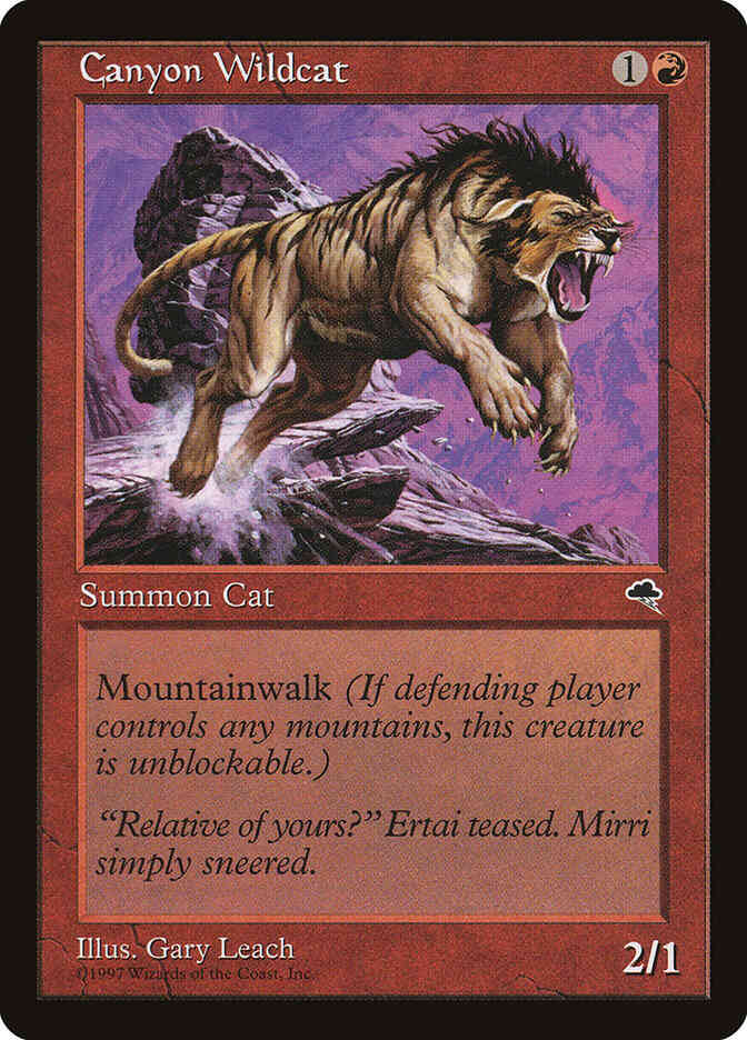 Canyon Wildcat [167] [Tempest] [Non-Foil]