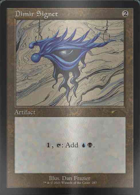 Dimir Signet [0287] [Retro Frame] [Dan Frazier] [Secret Lair Drop] [Etched Foil]