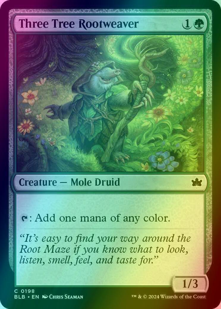 Three Tree Rootweaver [198] [Bloomburrow] [Foil]