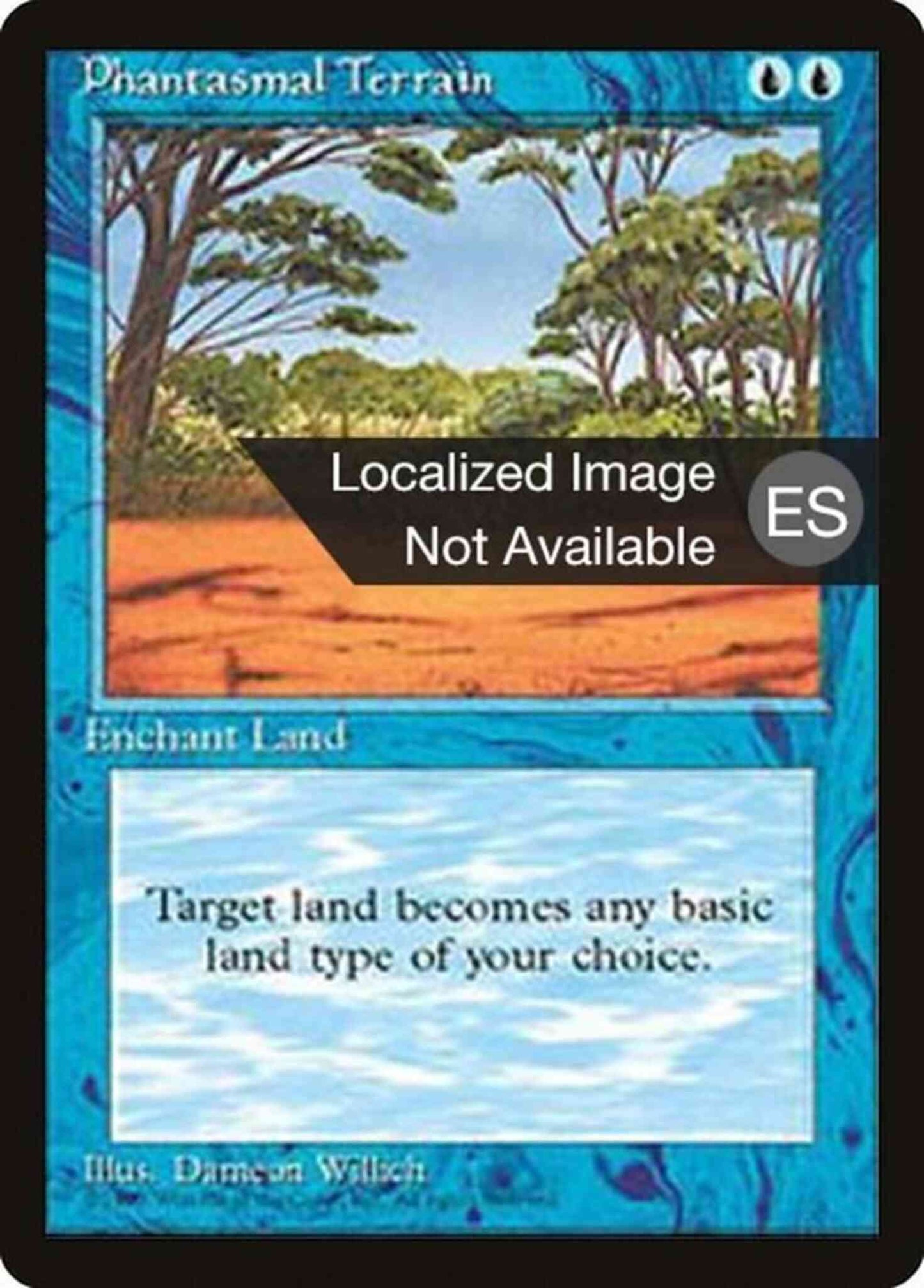 Phantasmal Terrain - Japanese [89] [Fourth Edition Black Border: Japanese] [Non-Foil]