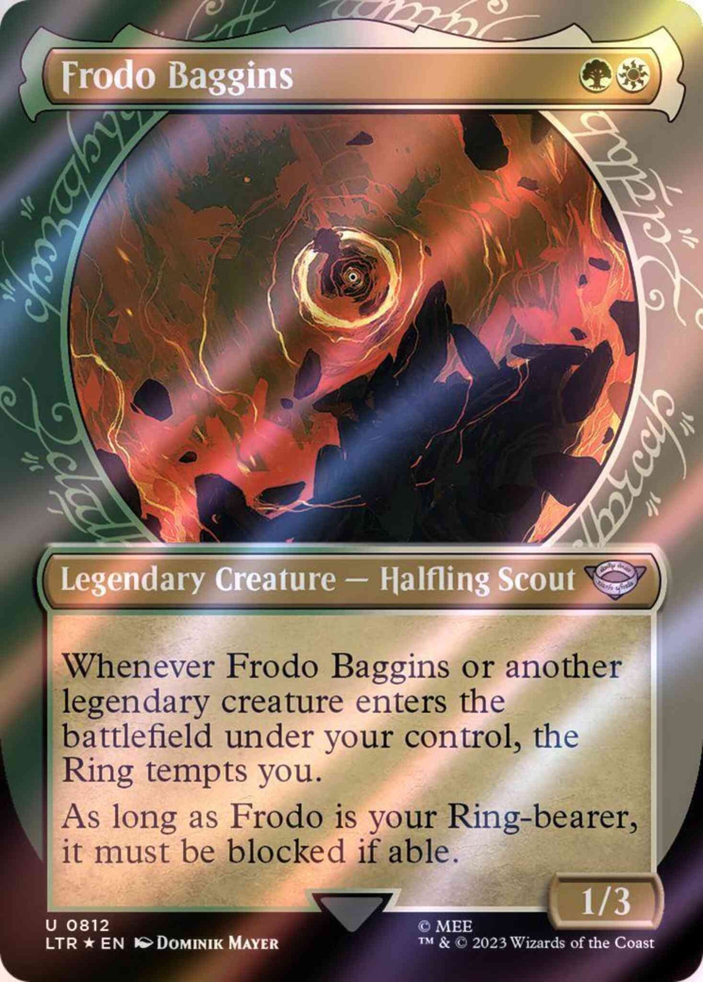 Frodo Baggins [812] [Ring Showcase] [The Lord of the Rings: Tales of Middle-earth] [Surge Foil]