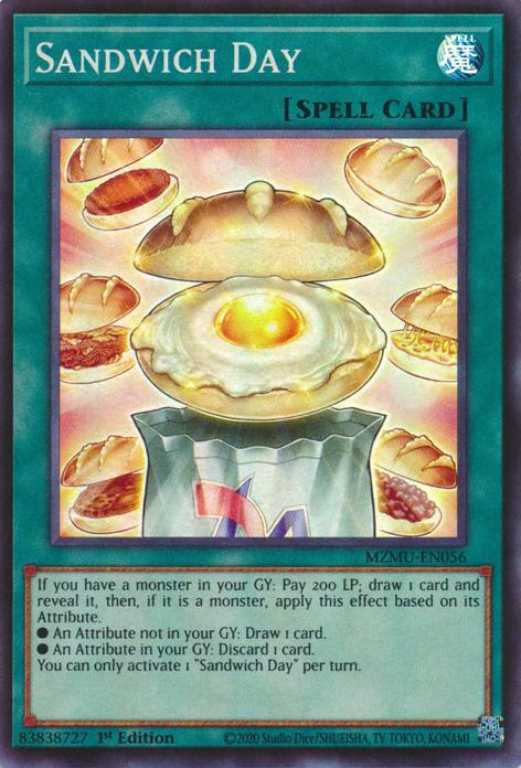 Sandwich Day - MZMU-EN056 - Super Rare - 1st Edition