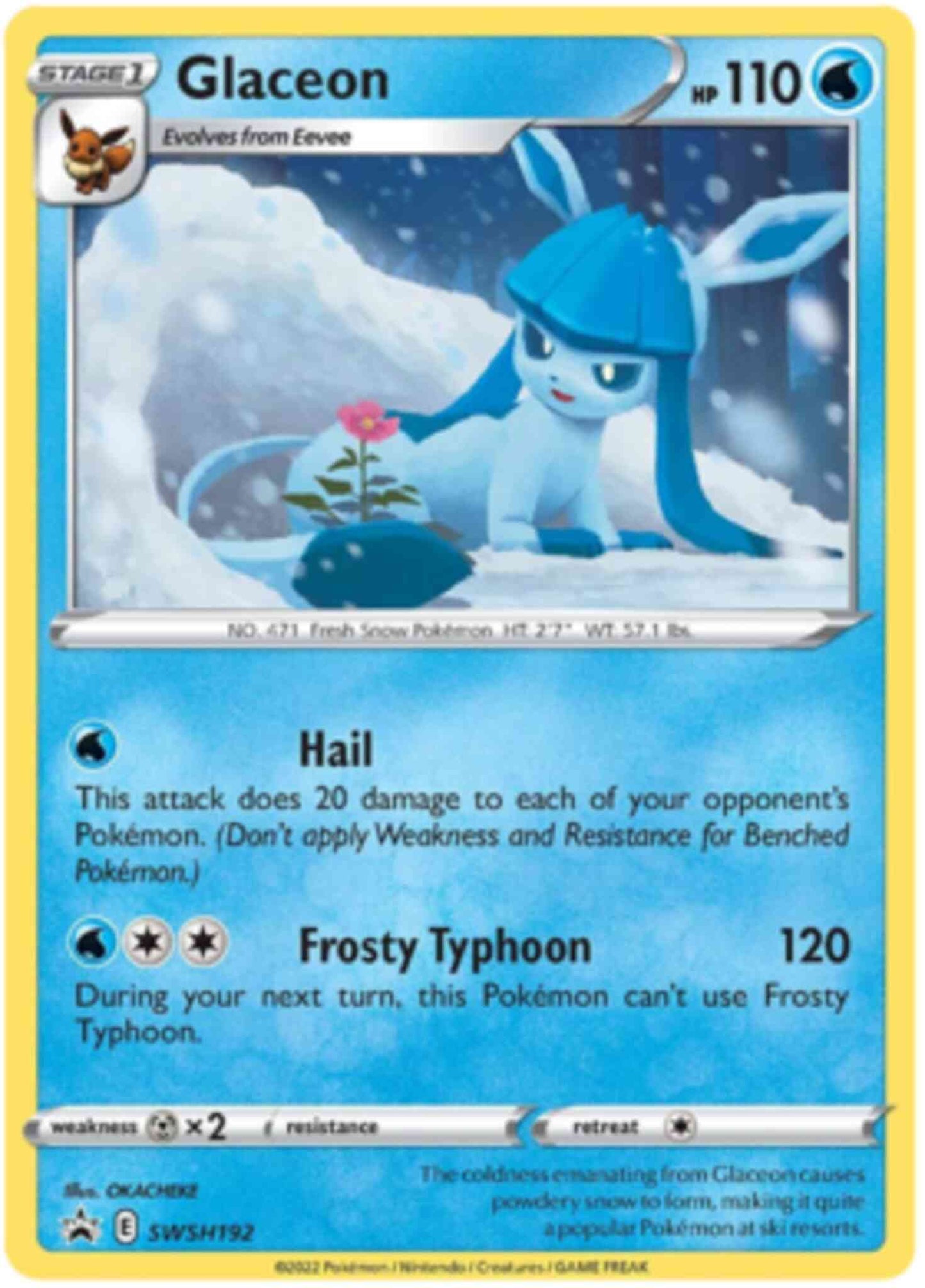 Glaceon - SWSH192 - Promo [Blister Pack] [SWSHP-SWSH192] [Cosmos Holo]