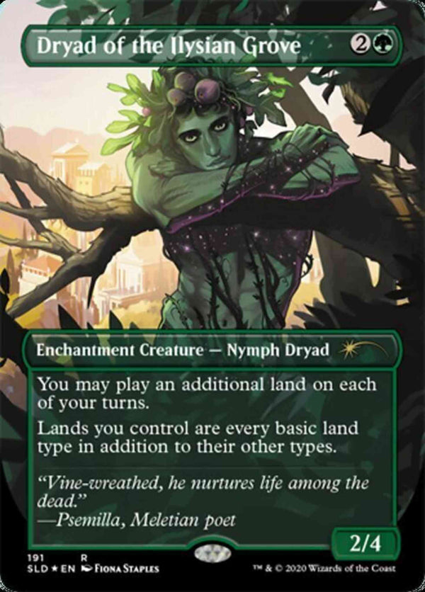 Dryad of the Ilysian Grove [0191] [Borderless] [Fiona Staples] [Secret Lair Drop] [Non-Foil]