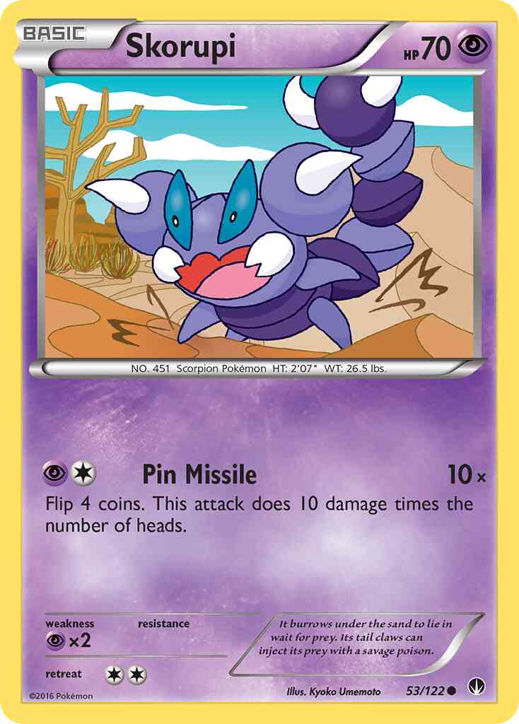 Skorupi - 53/122 - Common [xy9-53] [Non-Holo]