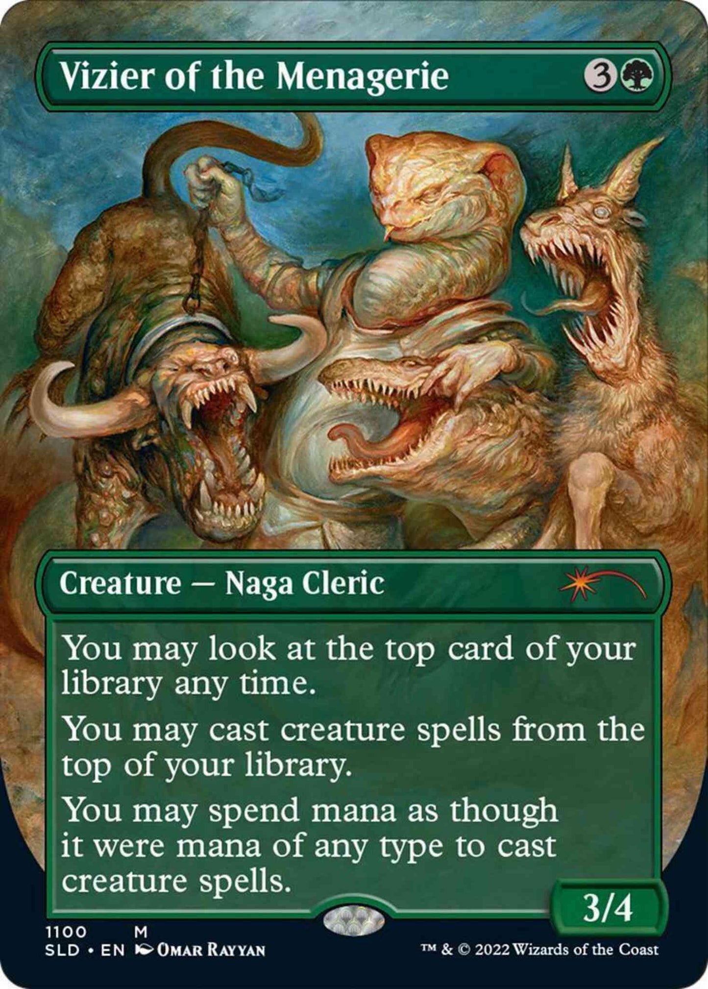 Vizier of the Menagerie [1100] [Borderless] [Weirdest Pets] [Secret Lair Drop] [Non-Foil]