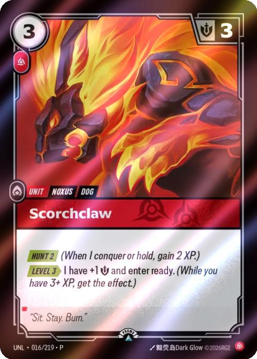 Scorchclaw - 016/219 [Riftbound Organized Play Promotional Cards] [Foil]