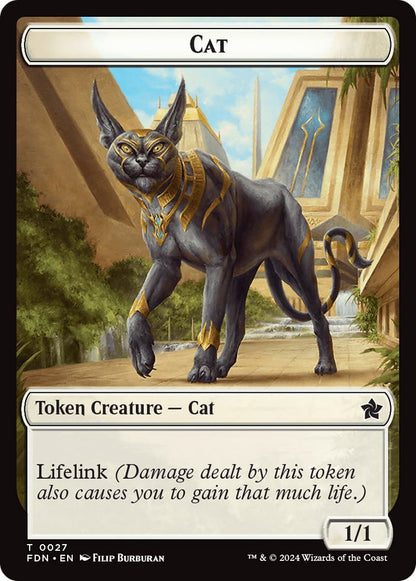 Cat Token (27) // Phyrexian Goblin Token (31) [Foundations: Tokens] [Non-Foil]