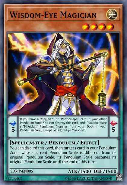 Wisdom-Eye Magician - SDMP-EN005 - Super Rare - 1st Edition