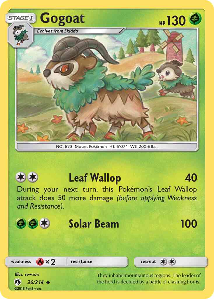 Gogoat - 36/214 - Uncommon [sm8-36] [Reverse Holo]