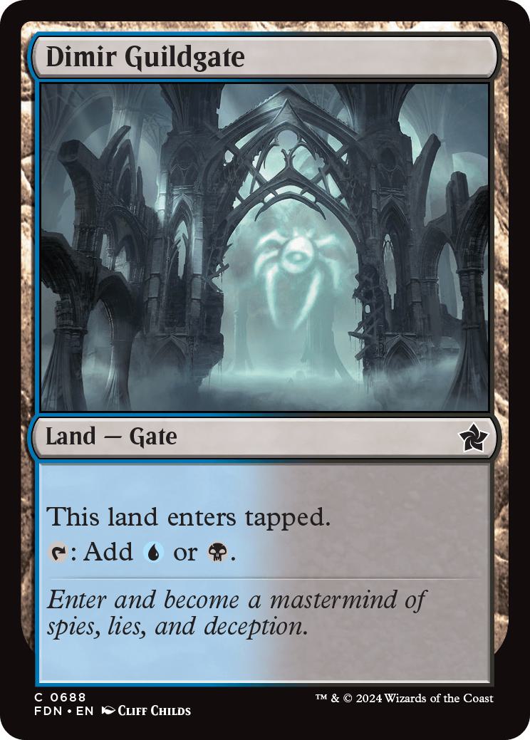 Dimir Guildgate [688] [Foundations] [Non-Foil]