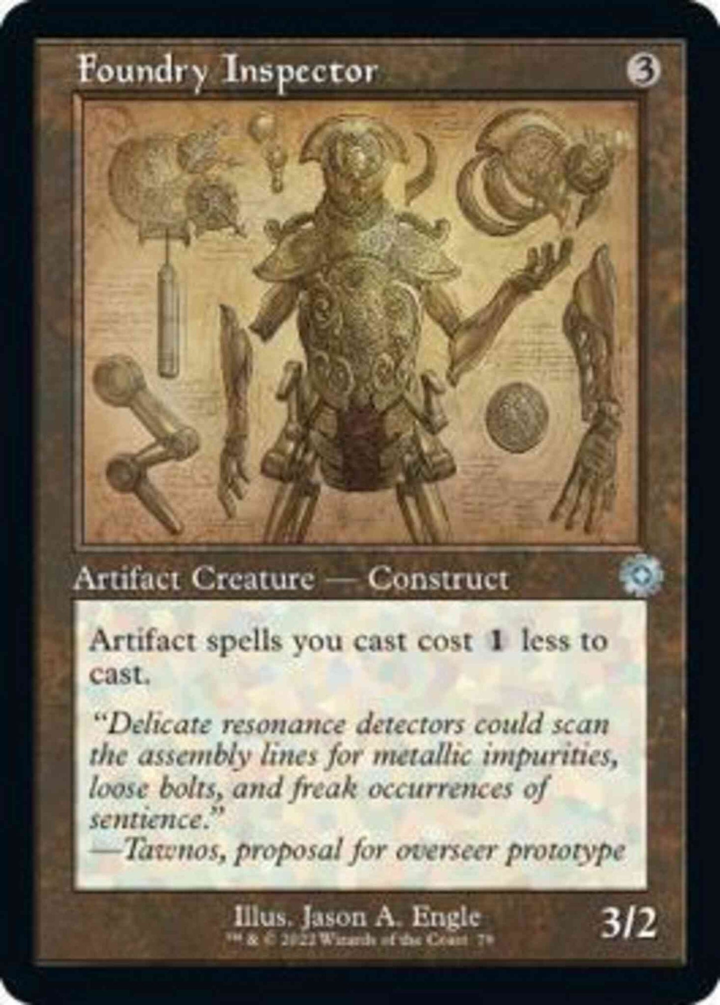 Foundry Inspector [79] [Retro Frame] [Schematic] [The Brothers' War Retro Artifacts] [Non-Foil]