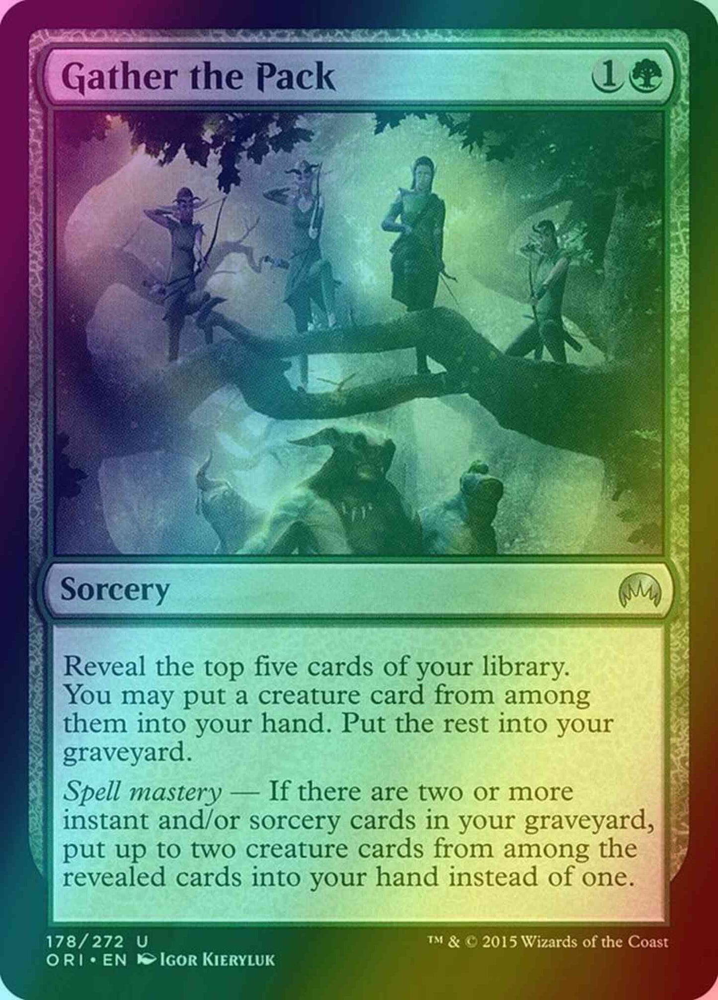 Gather the Pack [178] [Magic Origins] [Foil]
