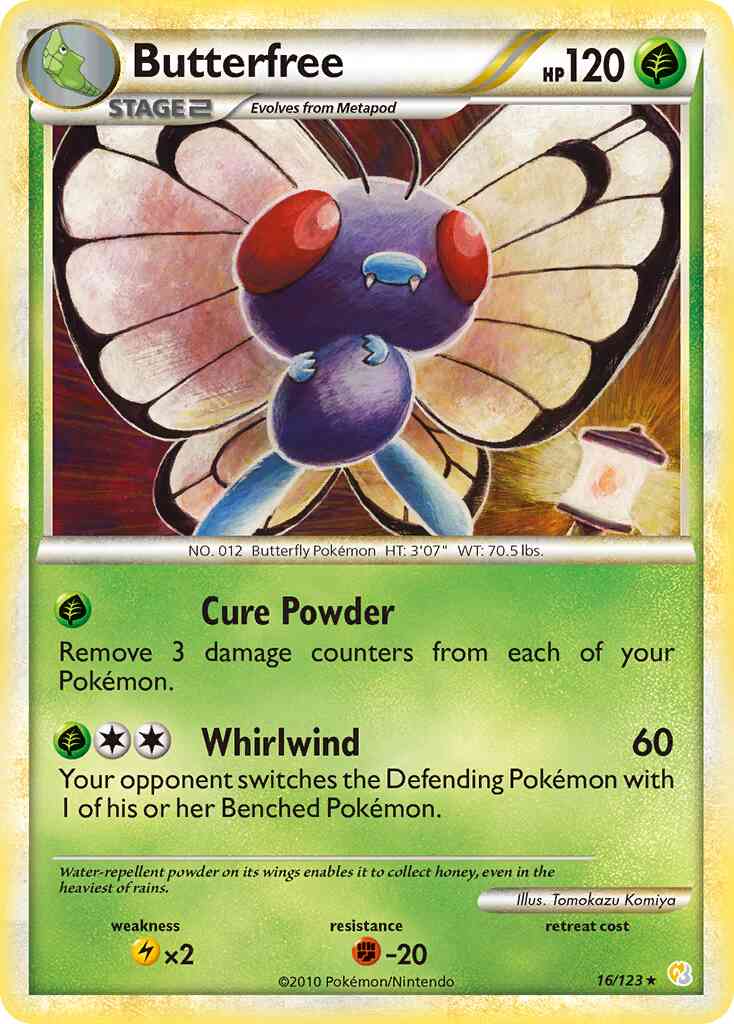 Butterfree - 16/123 - Rare [hgss1-16] [Reverse Holo]