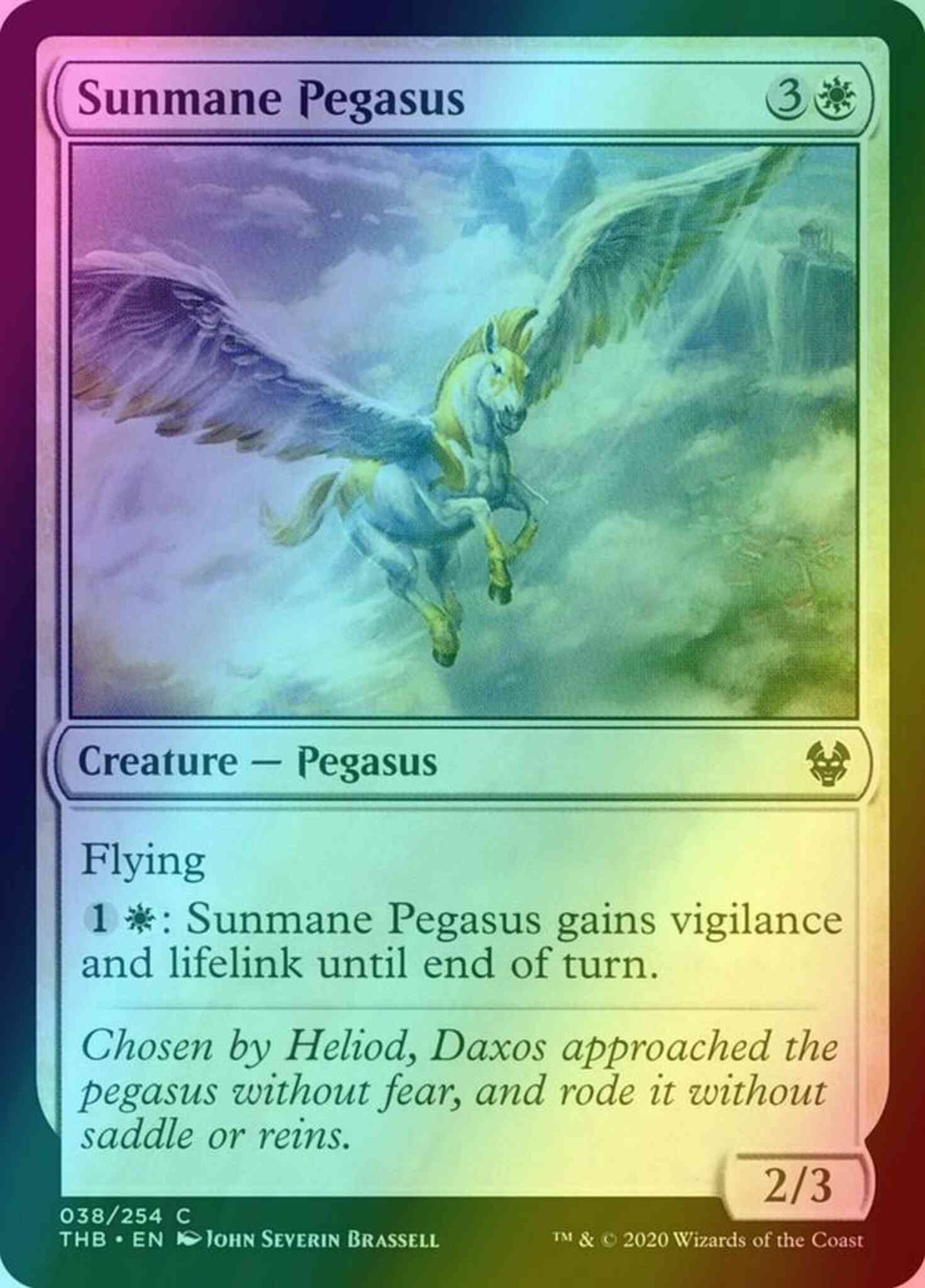 Sunmane Pegasus [38] [Theros Beyond Death] [Foil]
