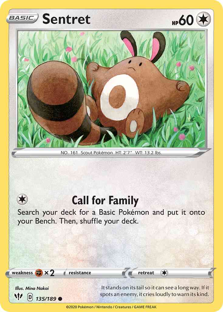Sentret - 135/189 - Common [swsh3-135] [Non-Holo]
