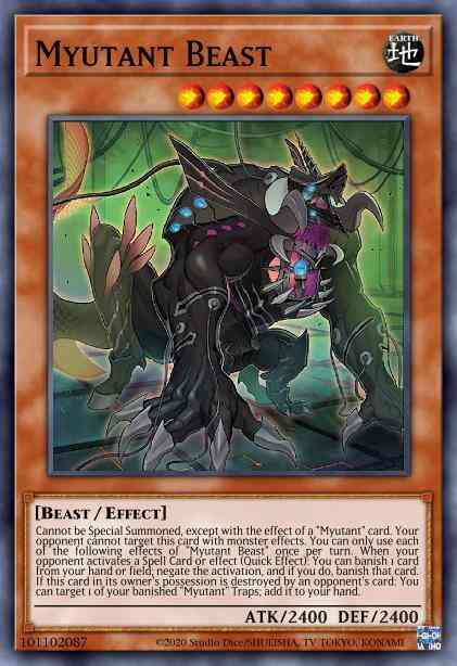 Myutant Beast - PHRA-EN087 - Super Rare - 1st Edition