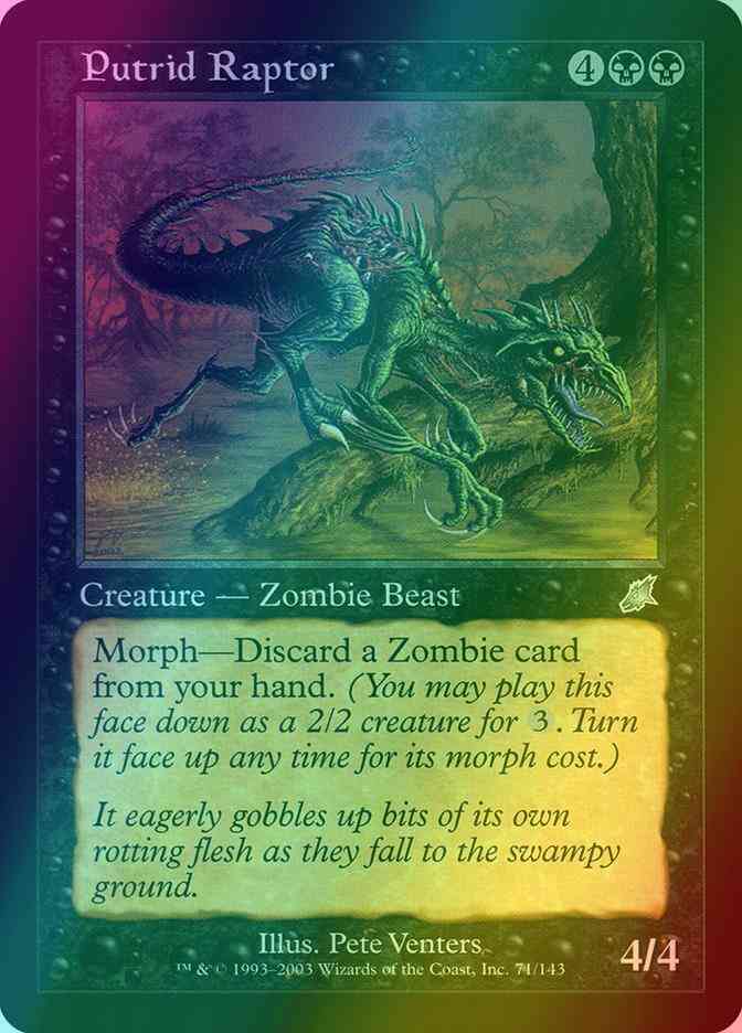 Putrid Raptor [71] [Scourge] [Foil]