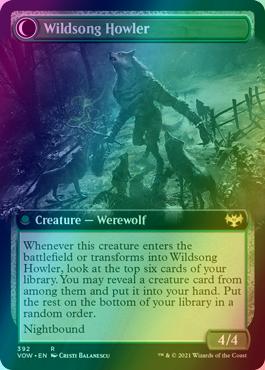 Howlpack Piper // Wildsong Howler [392] [Extended Art] [Innistrad: Crimson Vow] [Foil]