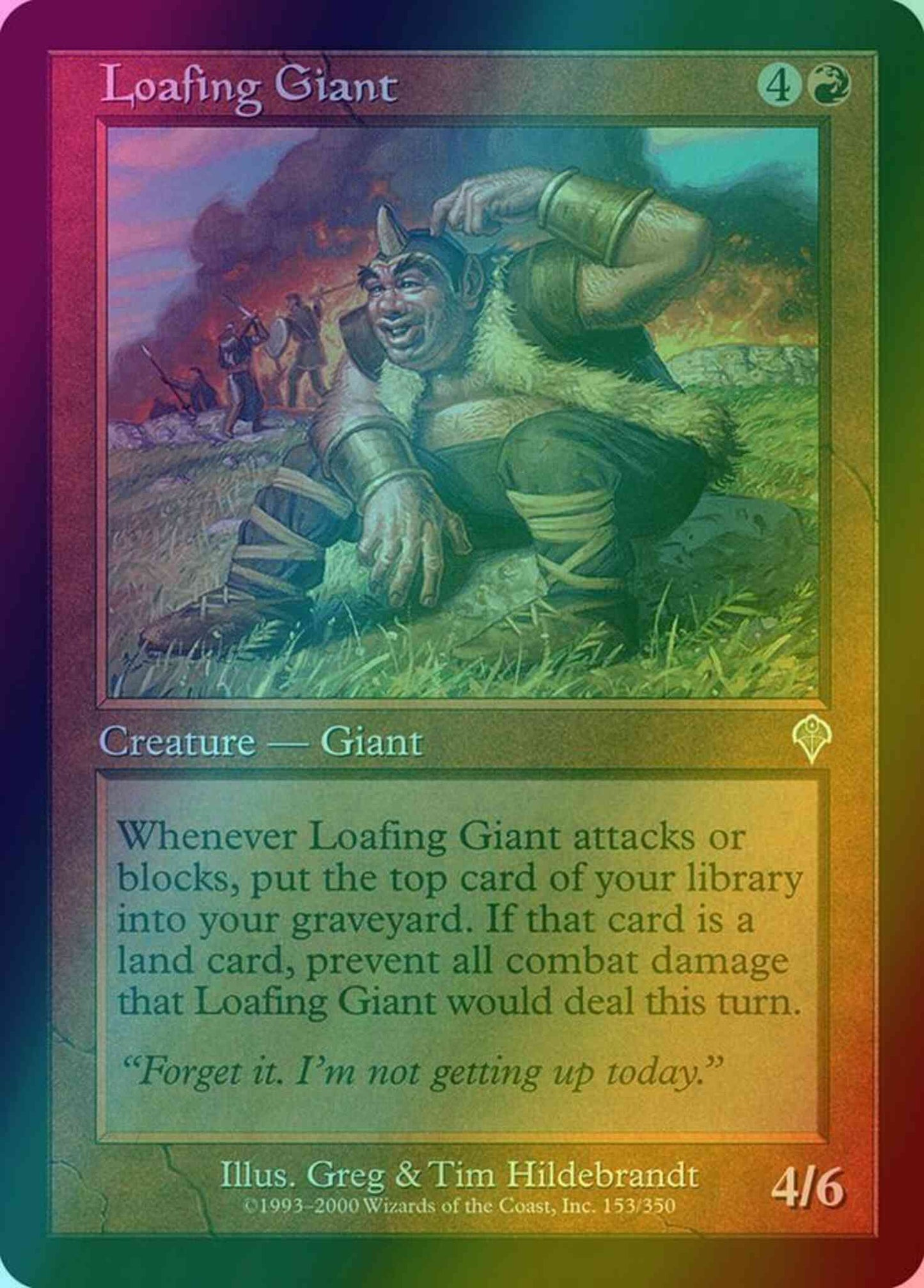 Loafing Giant [153] [Invasion] [Foil]