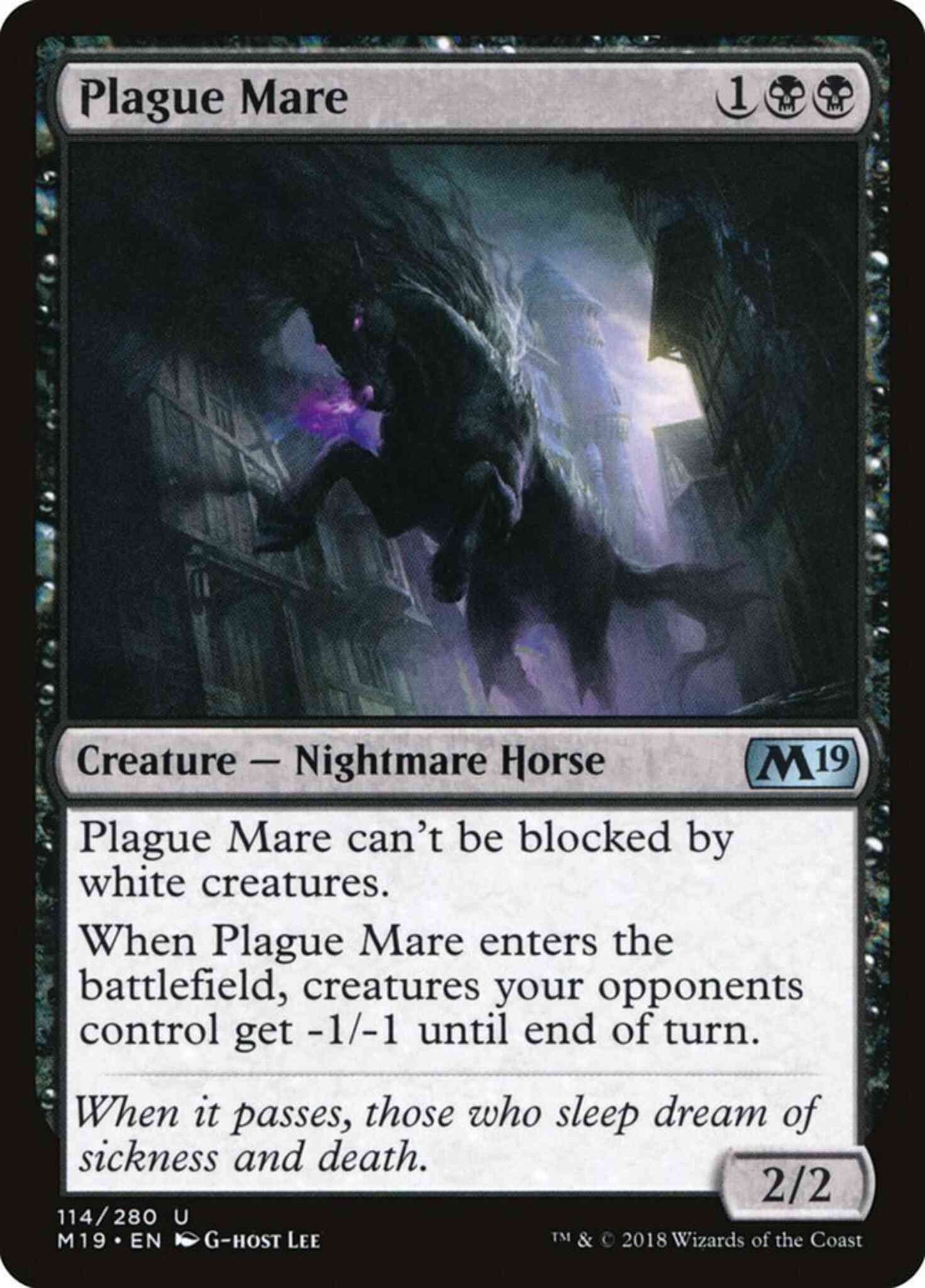 Plague Mare [114] [Core Set 2019] [Non-Foil]