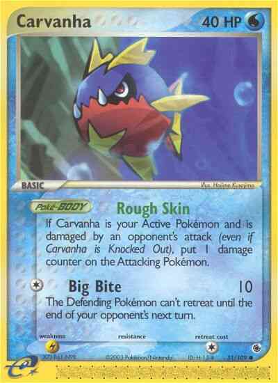 Carvanha - 51/109 - Common [ex1-51] [Non-Holo]