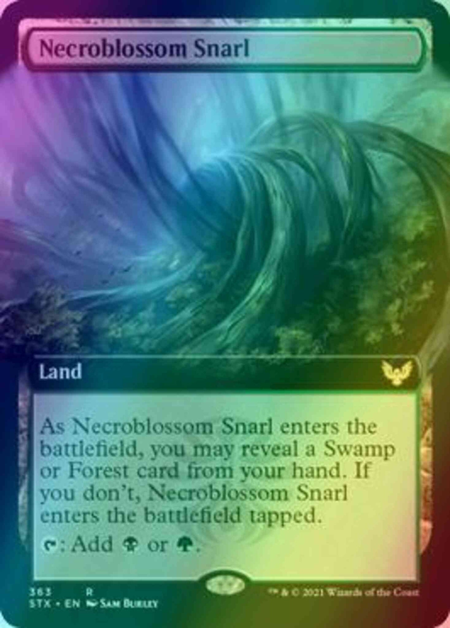 Necroblossom Snarl [363] [Extended Art] [Strixhaven: School of Mages] [Foil]