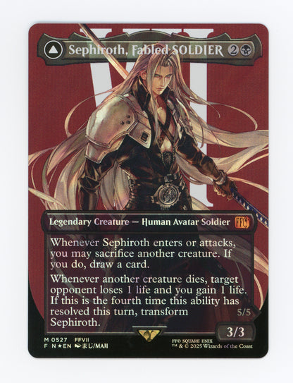 Sephiroth, Fabled SOLDIER // Sephiroth, One-Winged Angel — Borderless|Character|Surge Foil — ID 18054