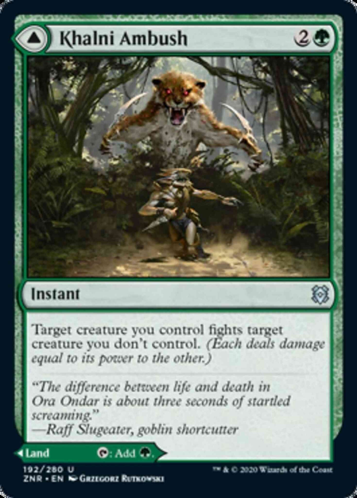 Khalni Ambush // Khalni Territory [192] [Zendikar Rising] [Non-Foil]