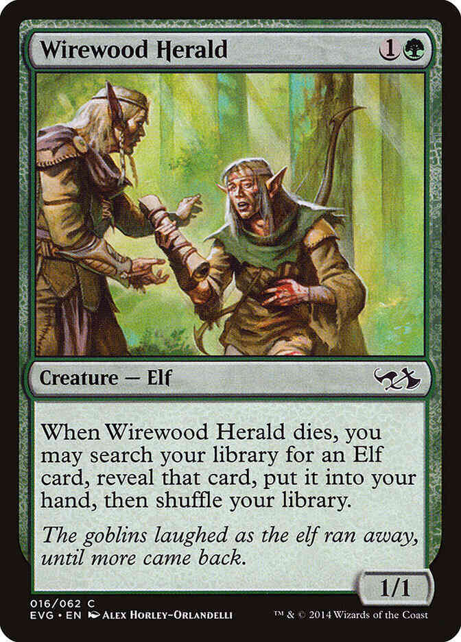 Wirewood Herald [16] [Duel Decks Anthology: Elves vs. Goblins] [Non-Foil]