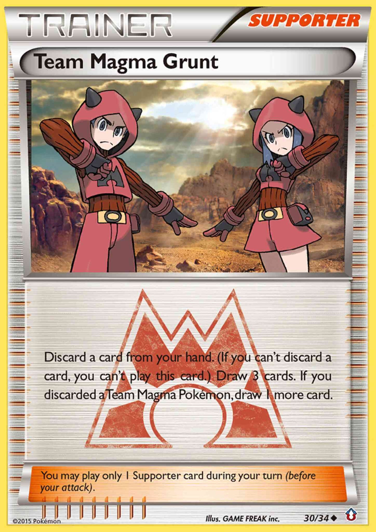 Team Magma Grunt - 30/34 - Uncommon [dc1-30] [Non-Holo]
