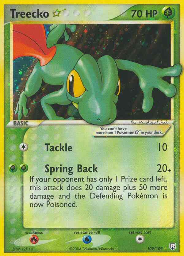 Treecko Star - 109/109 - Rare Holo [ex7-109] [Holo]