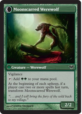Scorned Villager // Moonscarred Werewolf [125] [Dark Ascension] [Foil]