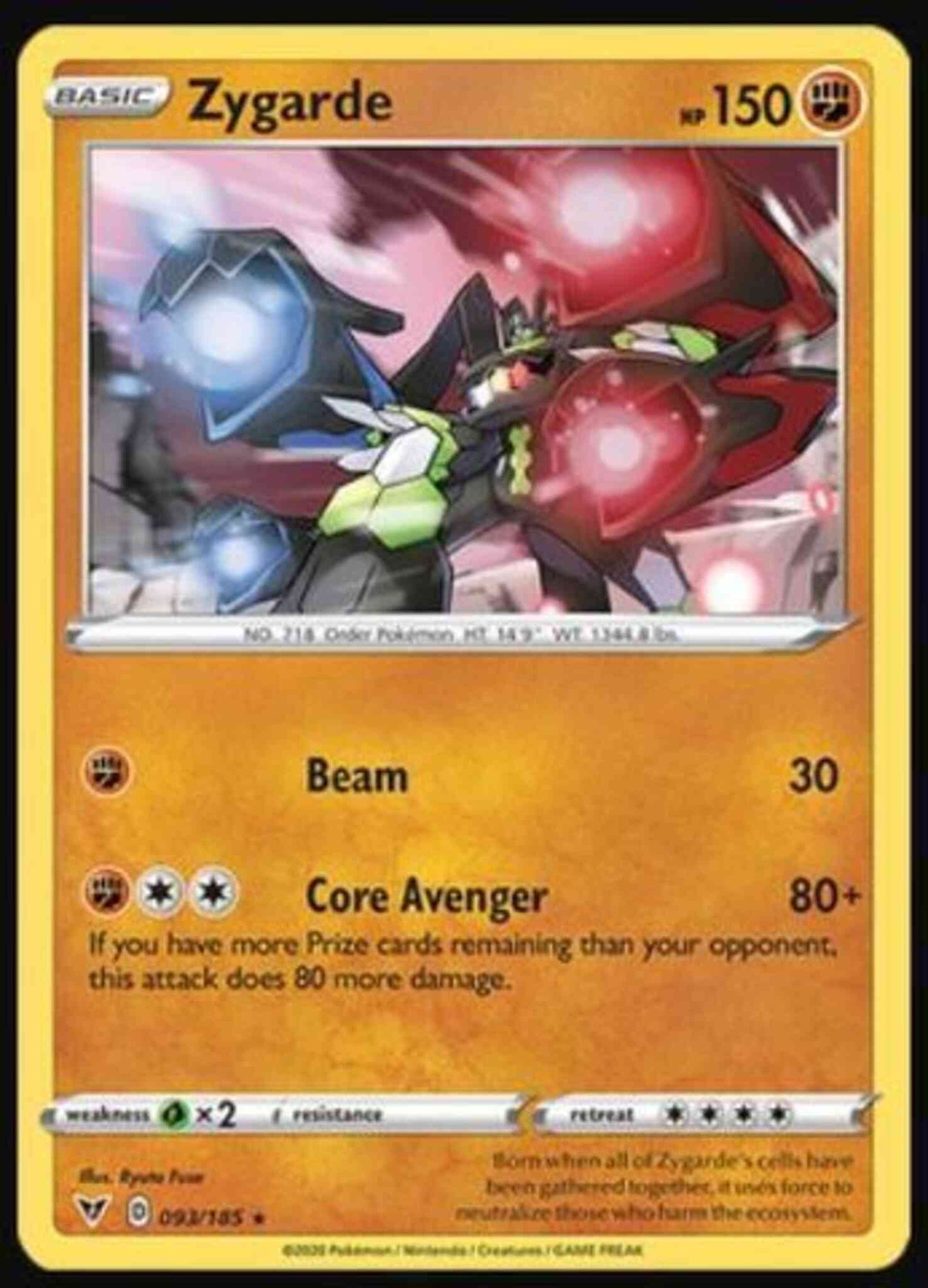 Zygarde - 093/185 - Rare Holo [swsh4-093] [Reverse Holo]