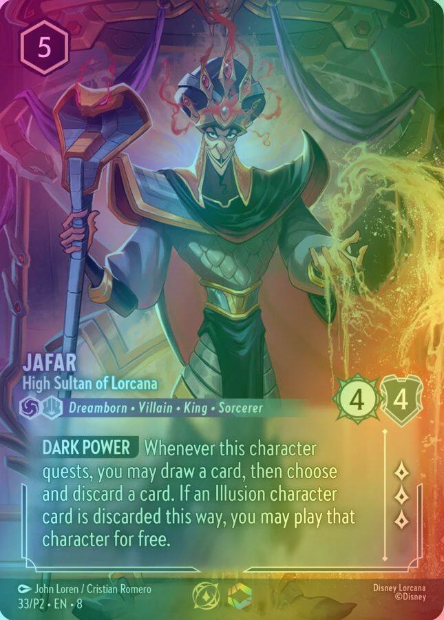 Jafar - High Sultan of Lorcana (Store Championship) - 33/P2 [Disney Lorcana Promo Cards] [Holofoil]