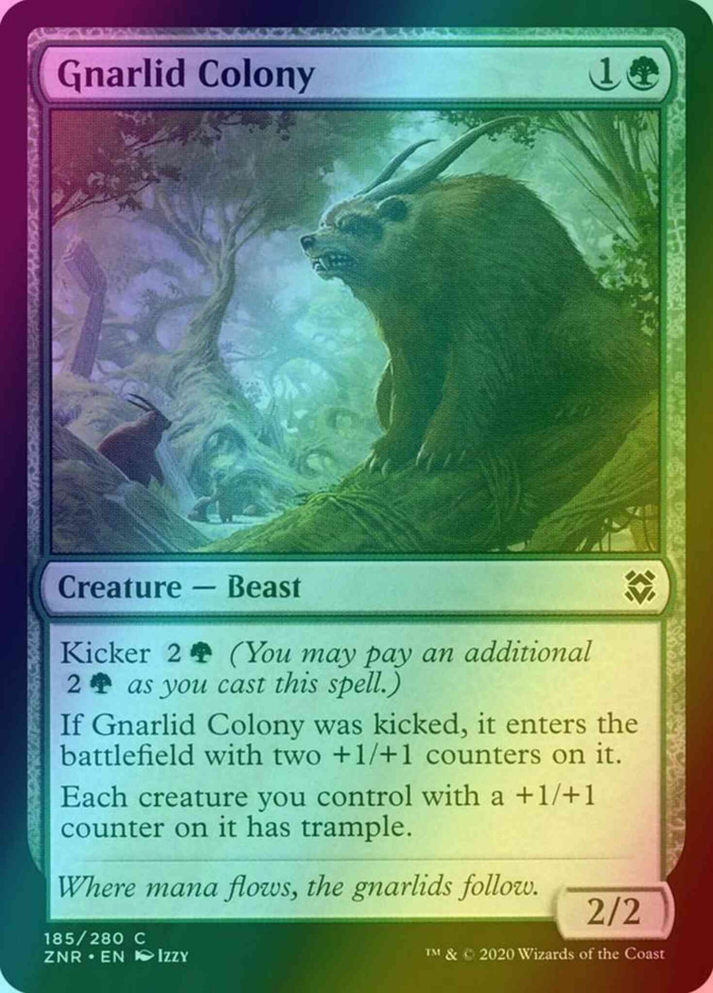 Gnarlid Colony [185] [Zendikar Rising] [Foil]